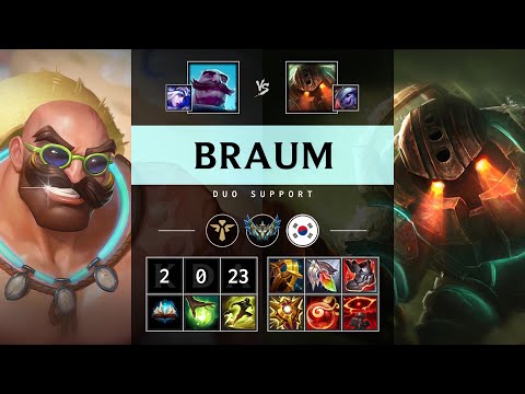 Braum Support vs Nautilus - KR Challenger Patch 25.19