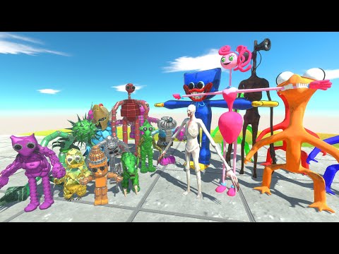 RAINBOW FRIENDS ORANGE vs UNITS WORKSHOP STRENGTH COMPARISON in Animal Revolt Battle Simulator