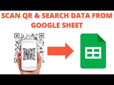 R14 | Scan QR Code and search data from Google sheet | Search Data Using Scan QR CODE