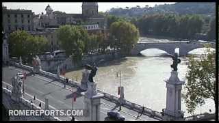 Water along Rome's Tiber River rises to more than 40 feet