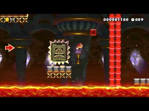 Thwomp's perfect run Super Mario Maker 2 viewer level (level by: DJ Ghost boy)
