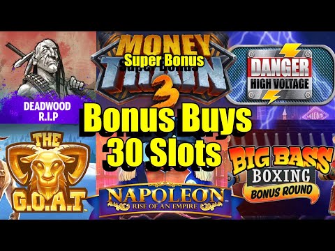 Thumbnail for video: Bonus Buy Session, 32 Bonuses, Money Train3 Super, Deadwood RIP & So Much More