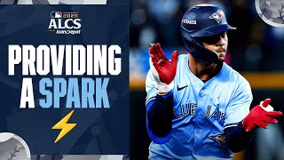 Andrés Giménez has turned it UP in the ALCS 📈 (5 hits, 2 home runs, 6 RBI in last two games 🔥)