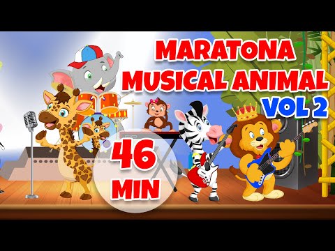 Maratona Músical Animal Vol.2 - Giramille 46 min | Desenho Animado Musical