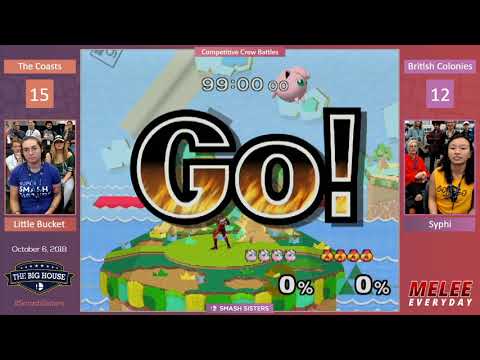 The Big House 8 - The Coasts vs. British Colonies - SSBM - Smash Sisters Crews