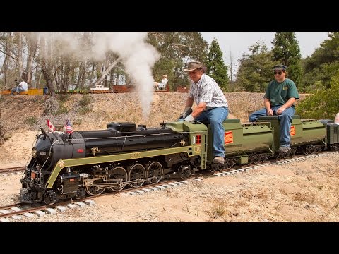 Firing up and running the Canadian National #6060 4-8-2 live steam locomotive