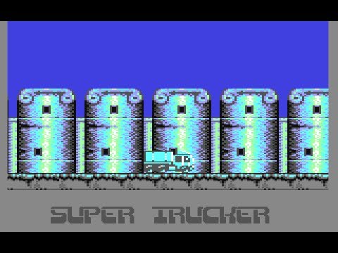 Super Trucker Review for the Commodore 64 by John Gage