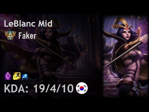LeBlanc Mid vs Orianna - Faker - KR Challenger Patch 7.18