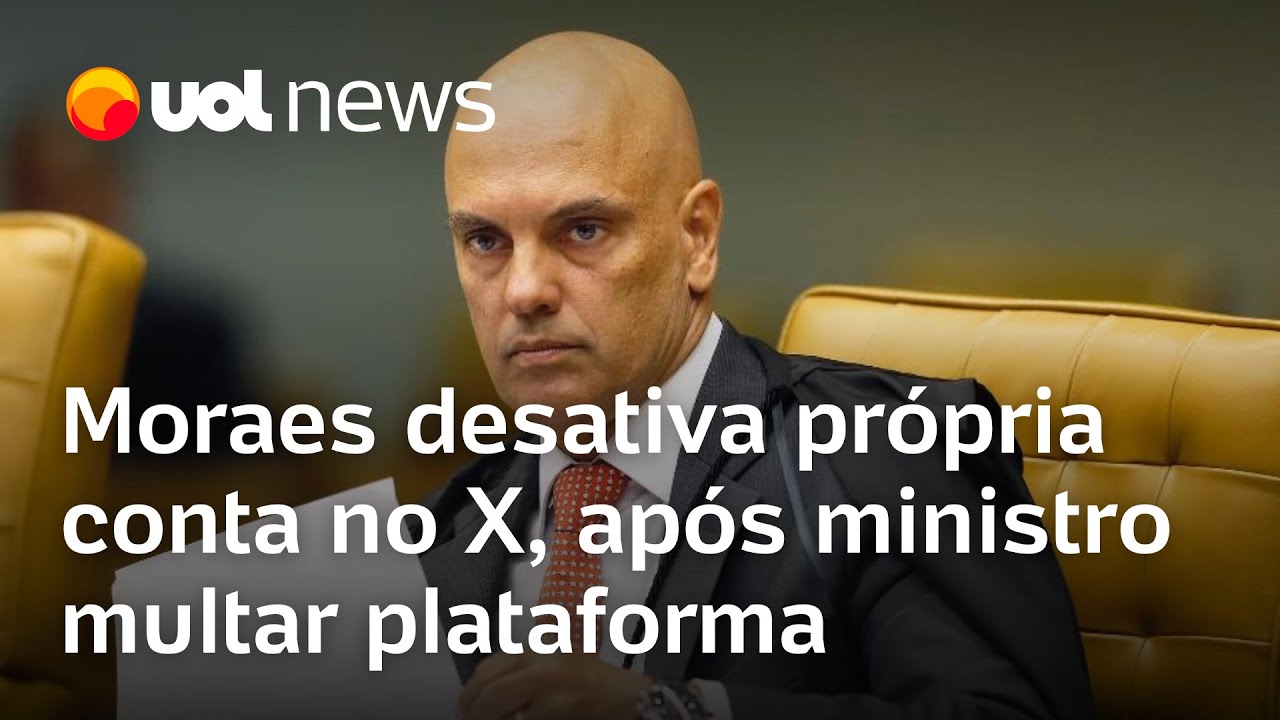 Alexandre de Moraes desativa própria conta no X após processar plataforma de Elon Musk