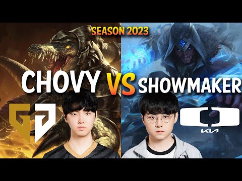 GEN Chovy vs DK Showmaker - Chovy RENEKTON vs Showmaker SYLAS Top - Patch 13.16 KR Ranked