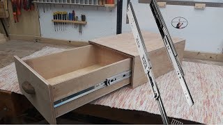 Assembling the drawer rails / Detailed Explanation / How to build drawers / DIY