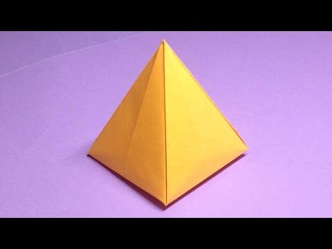 How to make a paper pyramid | Easy origami pyramids for beginners making | DIY-Paper Crafts