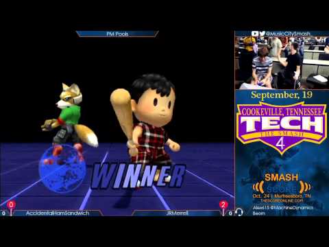 TTS4 - AccidentalHamSandwich (Fox, Sheik) vs JTMerrell (Ness) - Project M Pools