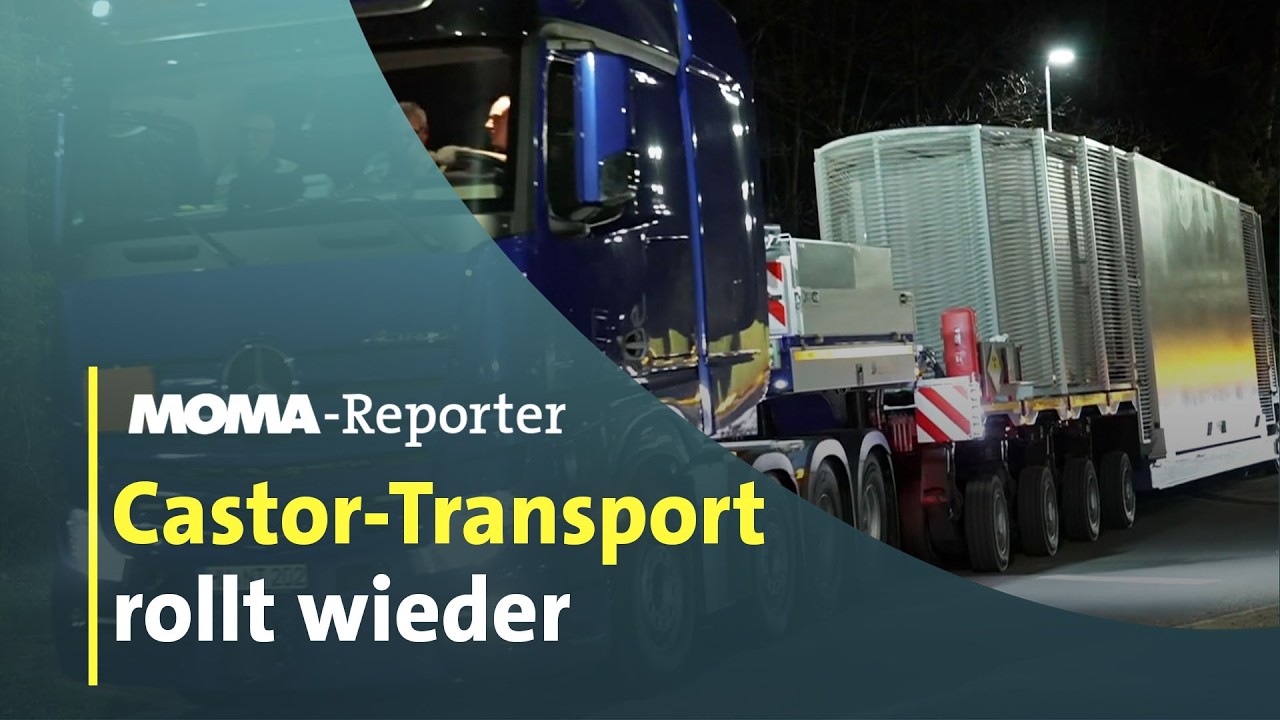 MOMA-Reporter: Castor-Transport rollt wieder | ARD Morgenmagazin