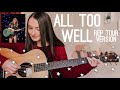 All Too Well Acoustic Guitar Tutorial Live REP Tour Version // Taylor Swift RED // Nena Shelby
