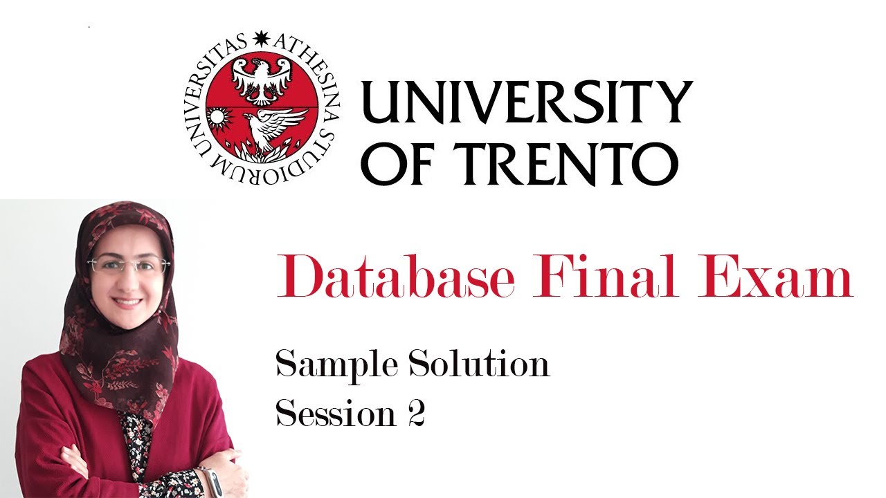 Database Final Exam Sample Solution