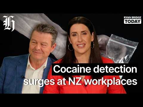Thumbnail for 'They refer to them as nose beers': Cocaine detection surges at NZ workplaces | Ryan Bridge TODAY