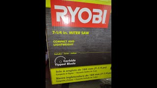 Unlock Ryobi 7 1/4 inch Miter Saw