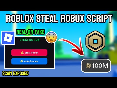 Roblox Steal Robux Script and Pls Donate Robux Stealer (Scam Exposed)