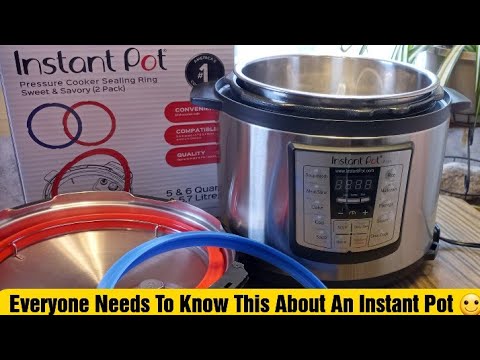 Instant Pot Sealing Ring 7.5qt Rio Wide, Inner Pot Seal Ring, Electric Pressure Cooker Accessories, Non-Toxic, BPA-Free, Replacement Parts, Clear (Pack of 2) video review thumbnail