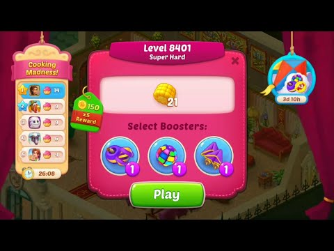 Homescapes Level 8401-8410 Epic Win: No Boosters Needed