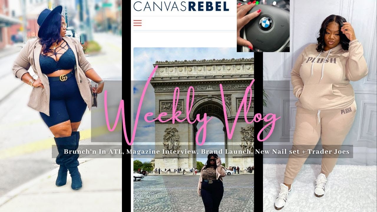 WEEKLY VLOG | PLUSH TINGZ BRAND LAUNCH | MAGAZINE INTERVIEW WITH CANVAS REBEL | BRUNCH +NEW NAIL SET