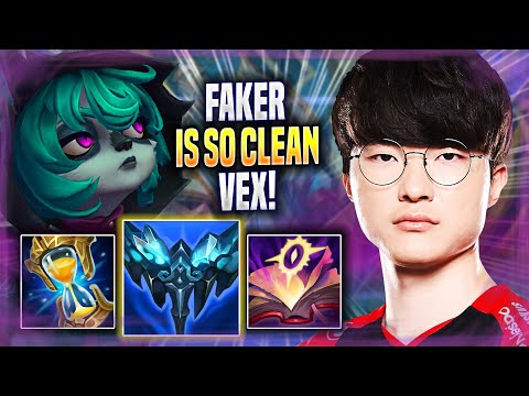 FAKER IS SO CLEAN WITH VEX! - T1 Faker Plays Vex MID vs Galio! | Season 2022