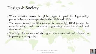 Introduction to Sustainability & Sustainable Design - 1