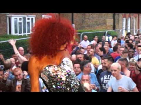 MARCELLA WOODS AT THE CLAPHAM STREET PARTY 5th JULY 2014