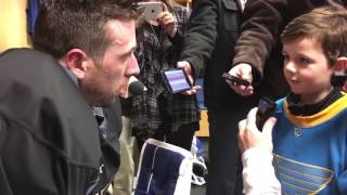 Allen meets his biggest fan