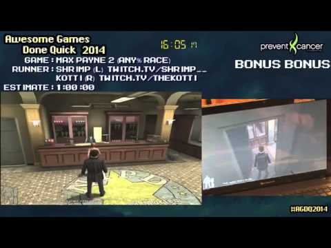 AGDQ 2014 Bonus Stream   Game 51   Max Payne 2
