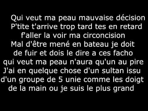 Sultan Feat Youssoupha, R.E.D.K & Canardo - Qui Aura Ma Peau (Parole)