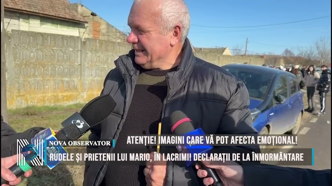 RUDELE ȘI PRIETENII LUI MARIO, ÎN LACRIMI! DECLARAȚII DE LA ÎNMORMÂNTARE