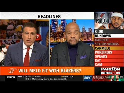 ESPN Pardon The Interruption | Michael Wilbon reacts Garrett vs. Rudolph, Carmelo fit with Blazers