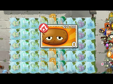 PVZ 2 Minigame - Defrost 45 Plants With Hot Potato In Plants Vs Zombies 2