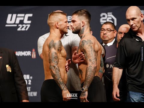 UFC 227 Weigh-Ins: T.J. Dillashaw vs. Cody Garbrandt Staredown - MMA Fighting