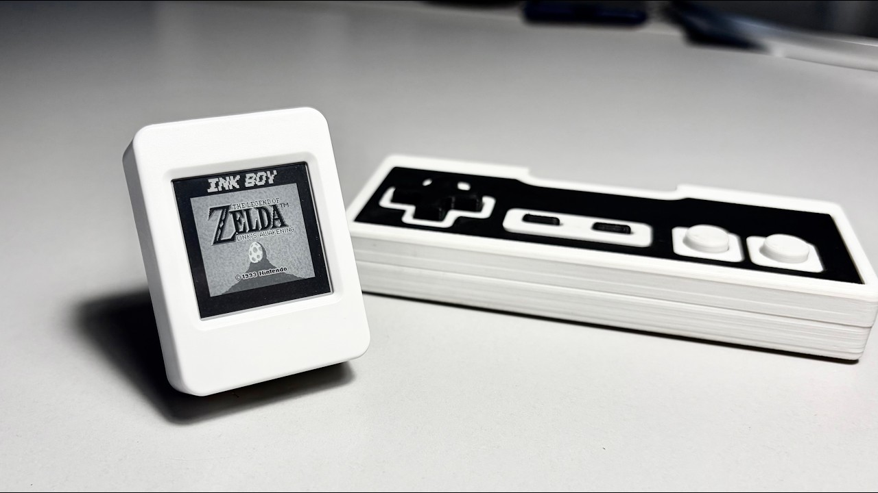 GameBoy on E-Paper ESP32 at 30FPS - YouTube