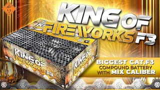 Kompaktní ohňostroj 379 ran / 20, 25, 30mm King Fireworks