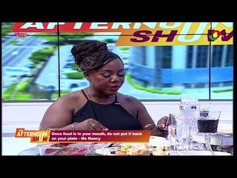 Ms Nancy Demonstrates the Proper Way to Eat Rice at the Dining Table