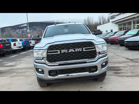 2022 Ram 3500 Big Horn 4x4 Crew Cab 6'4" Box in White for sale at Frontier Chrysler Dodge Jeep Ram Fiat Ltd. in Smithers, BC