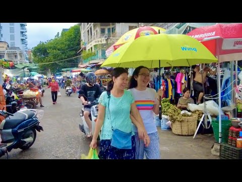 Evening Scene & See Life In Wet Market: Vendor, Walking & More | Vegetable Market