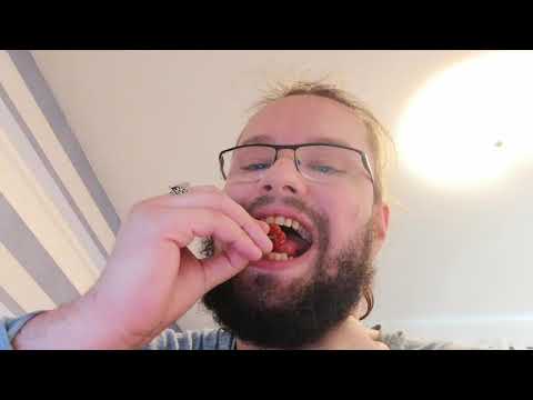 Eating Carolina Reaper for charity
