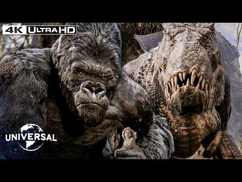 Kong Saves Ann From the V. rex's