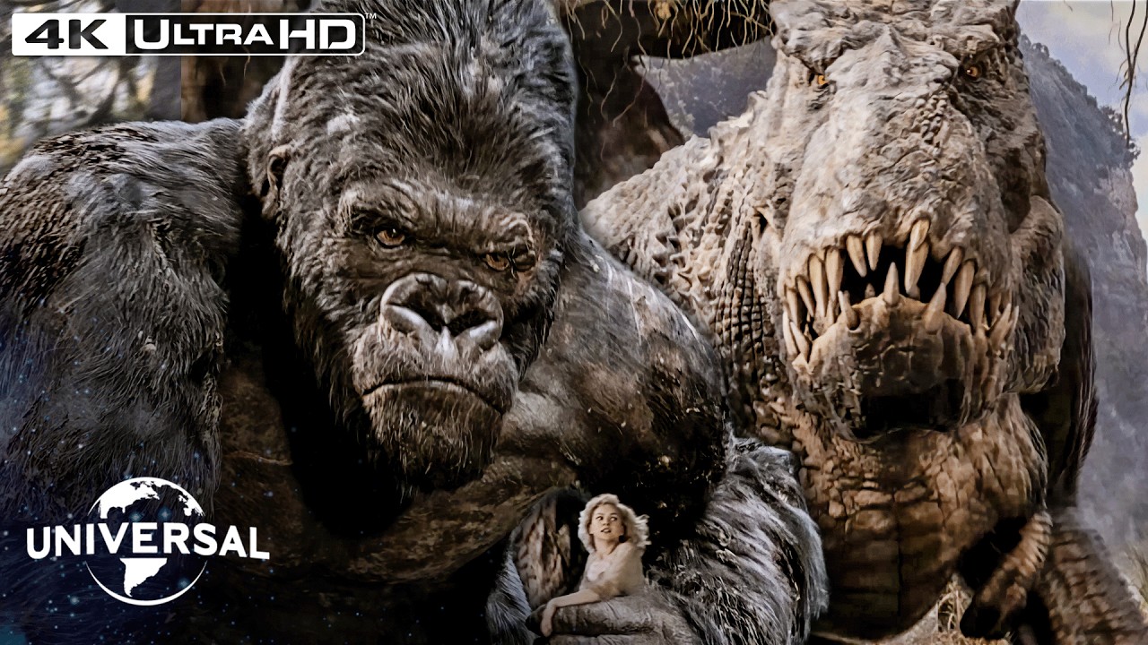 Kong Saves Ann From the V. rex's