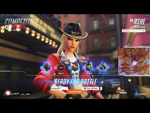 24K DMG! GALE TOP 500 ASHE + CASSIDY GAMEPLAY OVERWATCH 2 SEASON 1