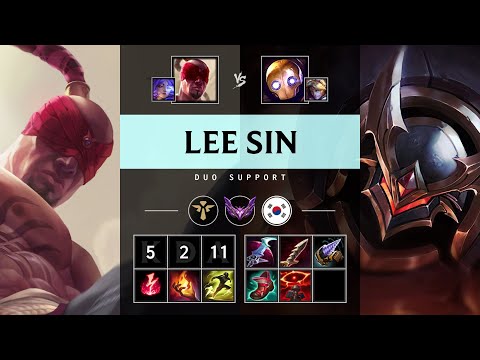 Lee Sin Support vs Blitzcrank - KR Master Patch 25.21