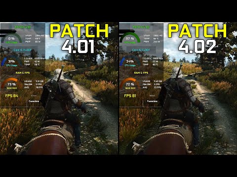 The Witcher 3 Next Gen  : Patch v4.01 vs Patch v4.02 - Performance Test