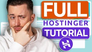 FULL Hostinger Tutorial | How to Use Hostinger like a PRO!