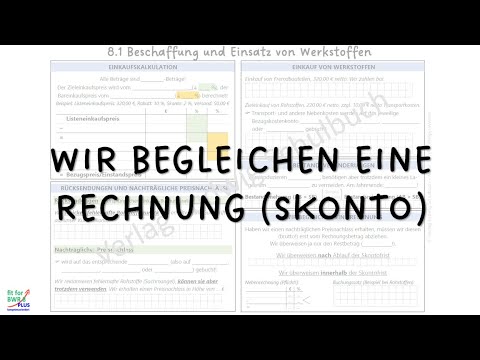 Skonto beim Einkauf - BwR (8. Klasse)