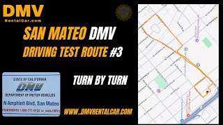 San Mateo DMV Driving Test Route (2025) — Real Test Walkthrough with Voiceover